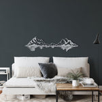 Mountain Range Landscape Metal Wall Art