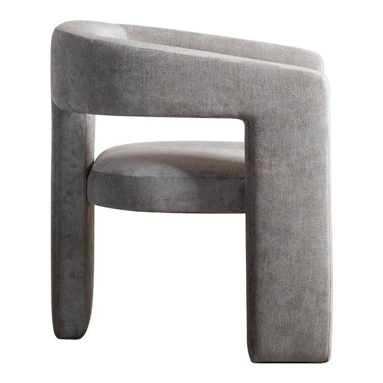 Mui Barrel Chair - Gray - MAIA HOMES
