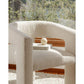 Mui Barrel Chair - White - MAIA HOMES