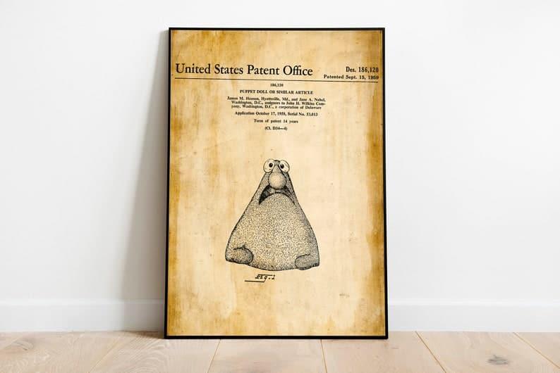 Muppet Show Patent Print| Framed Art Print