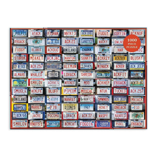 Nantucket License Plates 1000 Piece Jigsaw Puzzle - MAIA HOMES