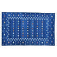 Narita Natural Vegetable Dyed Indian Dhurrie Reversible Cotton Rug - Blue - MAIA HOMES