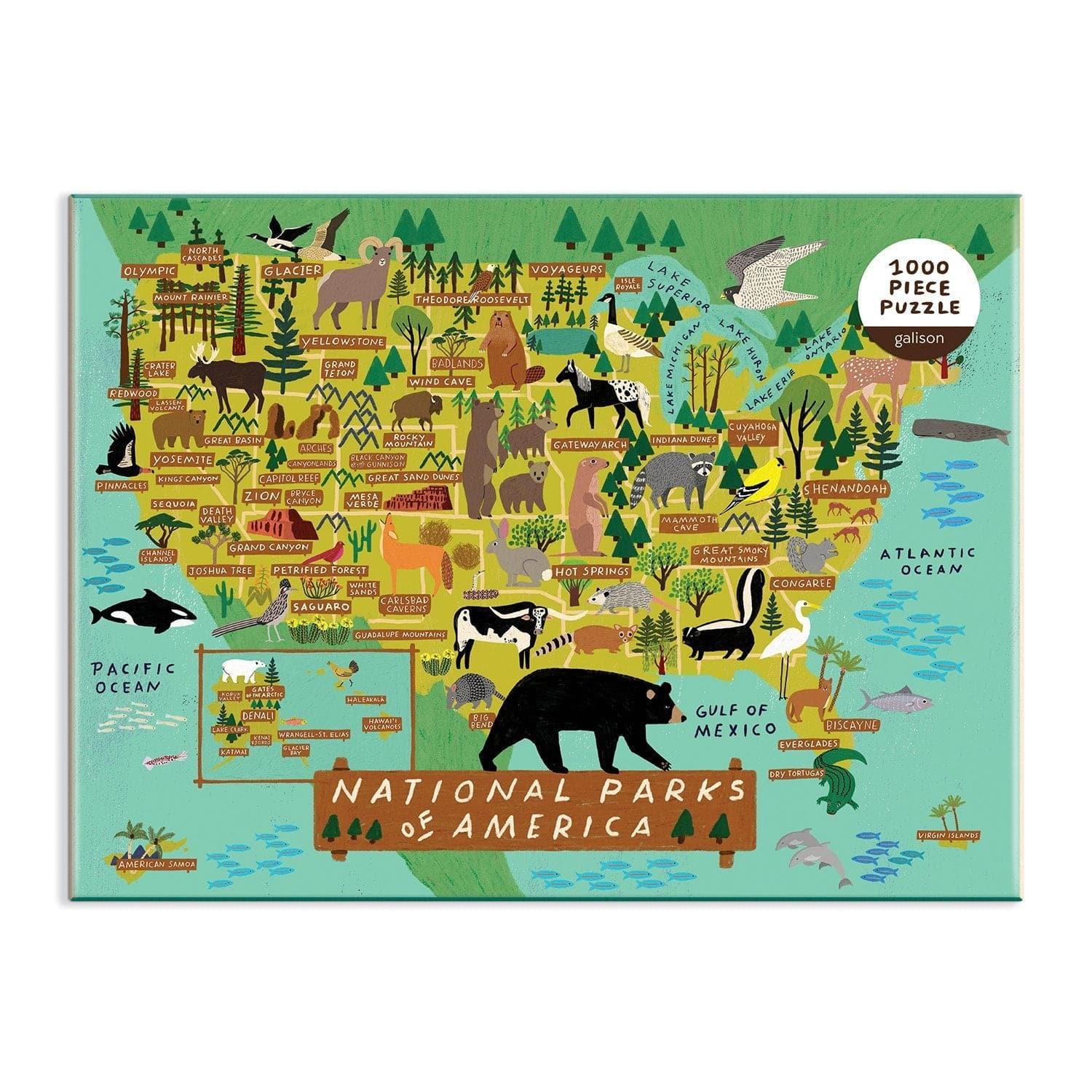 National Parks of America 1000 Piece Jigsaw Puzzle