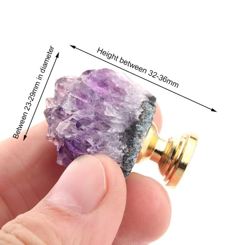 Natural Amethyst Cabinet Drawer Knob