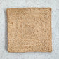 Natural Braided Jute Square Placemat - Set of 10 - MAIA HOMES