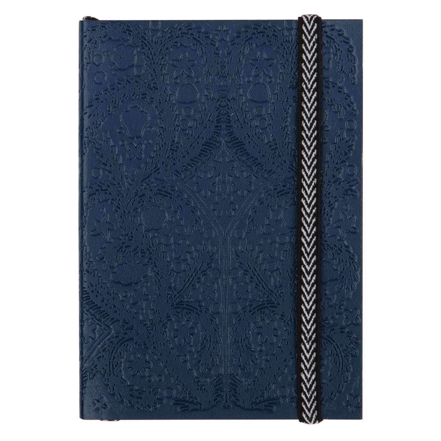 Navy Embossed Paseo Notebook