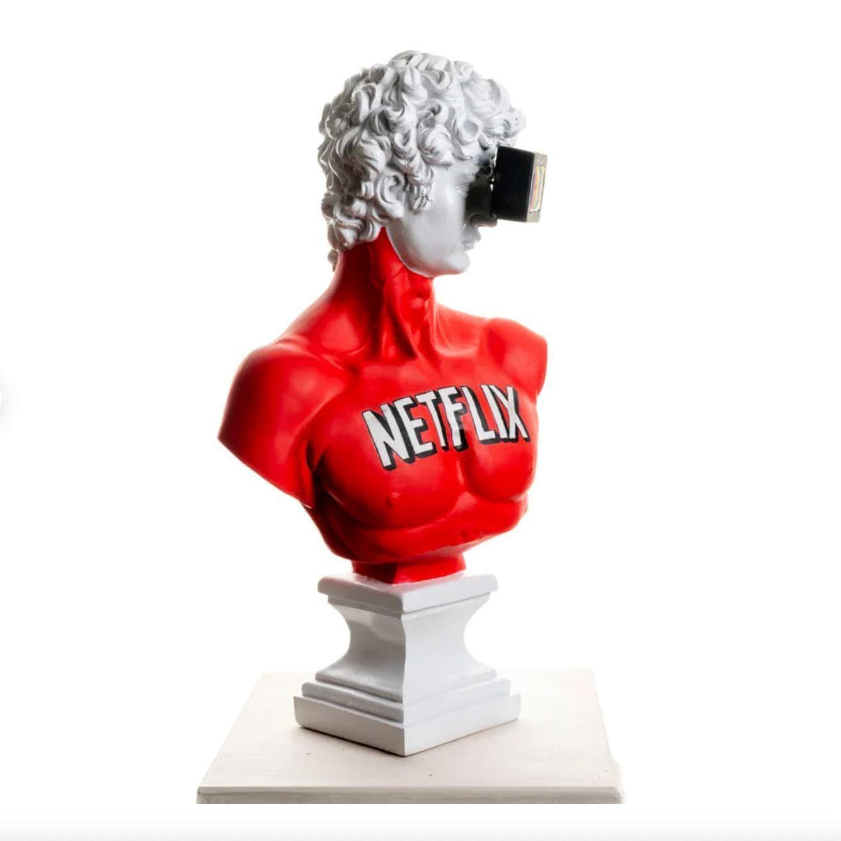 Netflix and Chill David's Bust Contemporary Art Sculpture