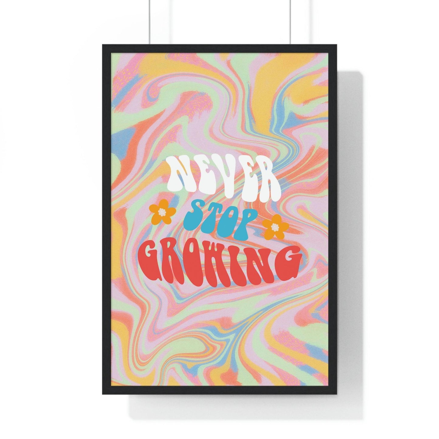 New Stop Growing Poster Print 20" x 30" Black