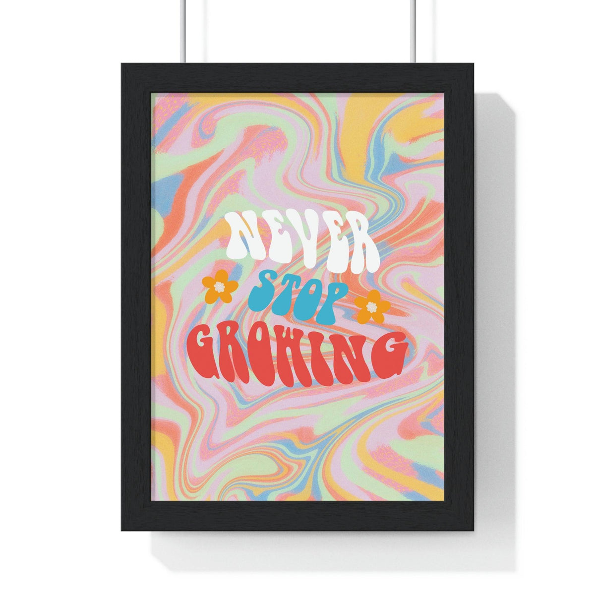 New Stop Growing Poster Print 8" x 11" Black