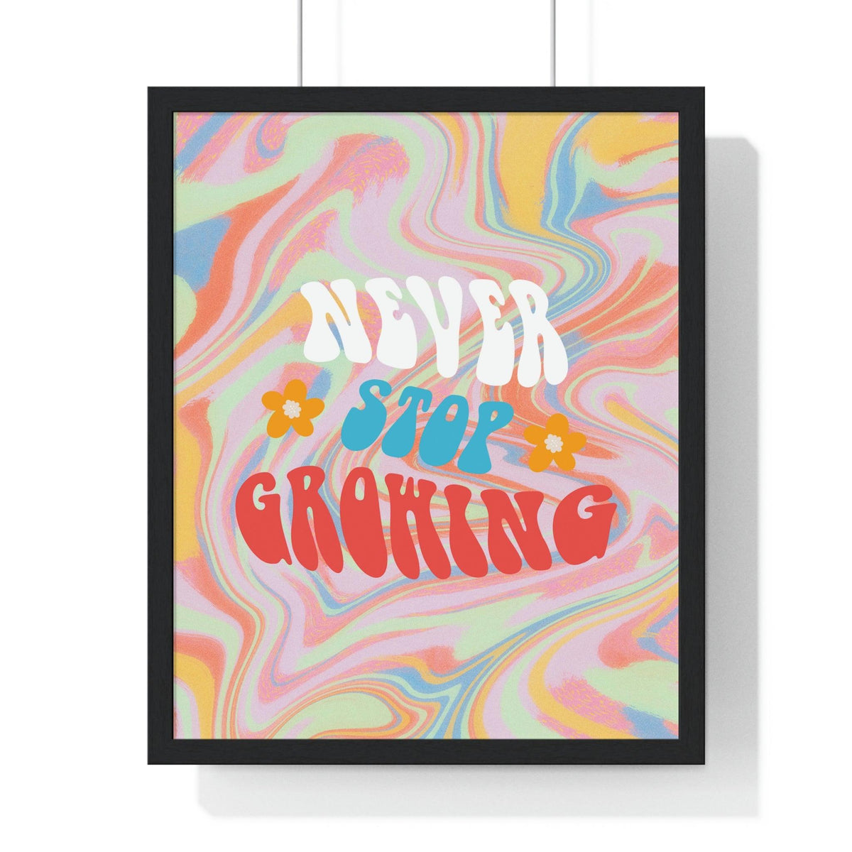 New Stop Growing Poster Print 16" x 20" Black