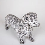 Newspaper Sausage Dog Figurine