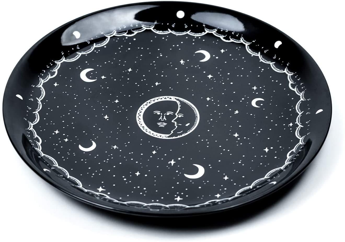 Noir Midnight Sky Porcelain Plate - MAIA HOMES