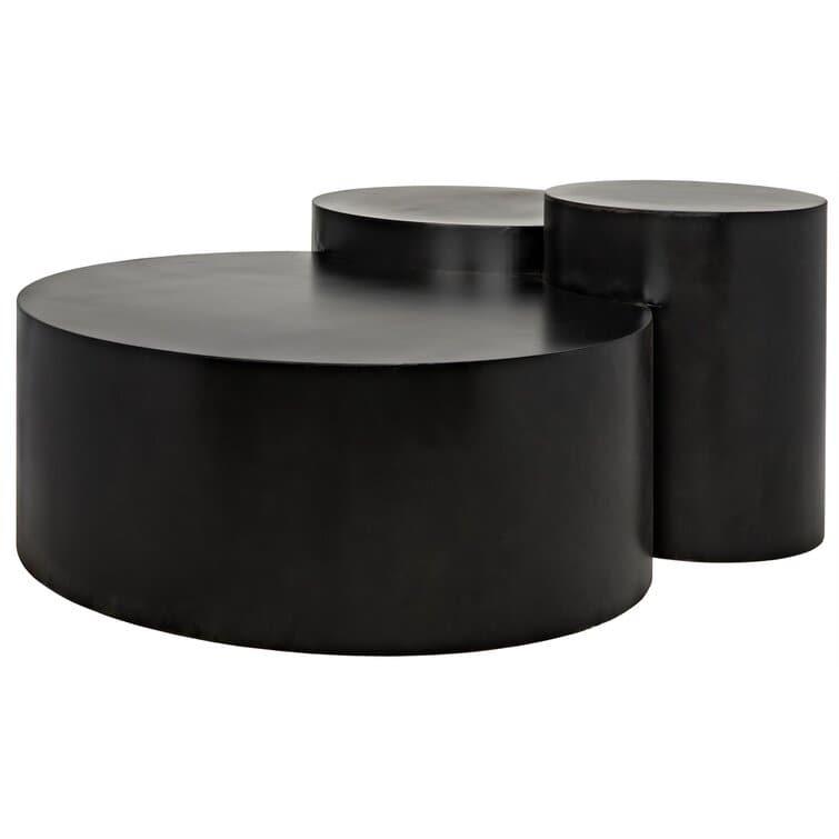 Noire 3 Step Round Coffee Table