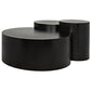 Noire 3 Step Round Coffee Table - MAIA HOMES