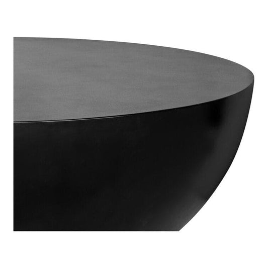 Noire Concrete Drum End Table - MAIA HOMES