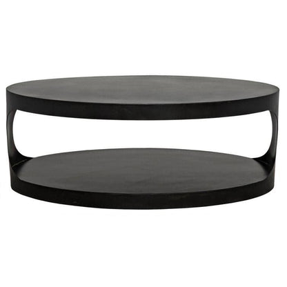 Noire Eclipse Floor Shelf Coffee Table - MAIA HOMES