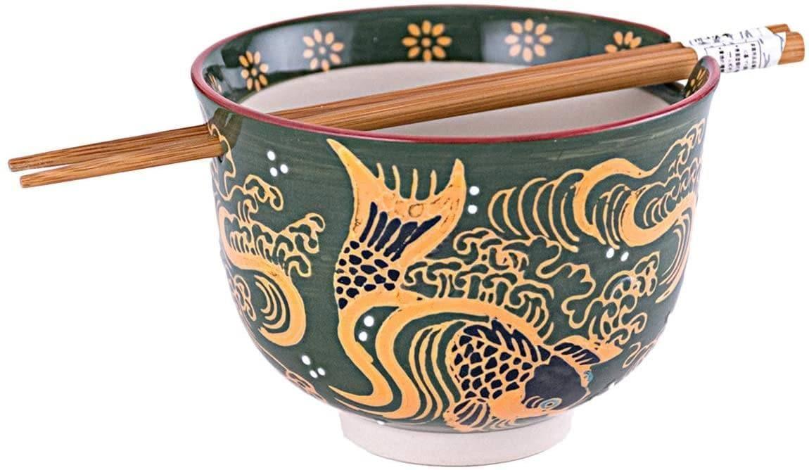 Noodle Bowl with Chopsticks