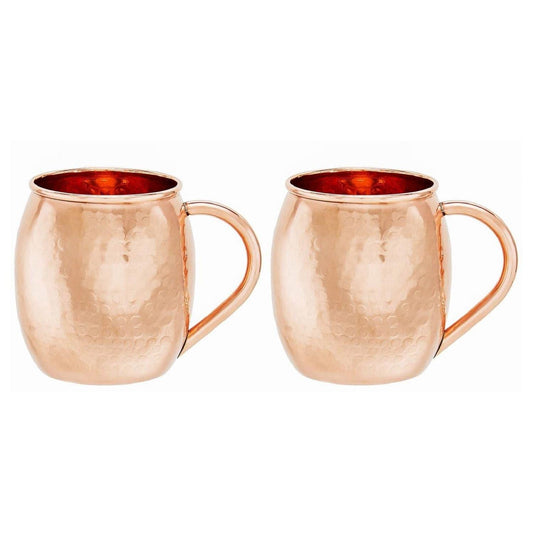 Old Dutch 2-pc. Hammered Copper Moscow Mule Mug Set - MAIA HOMES