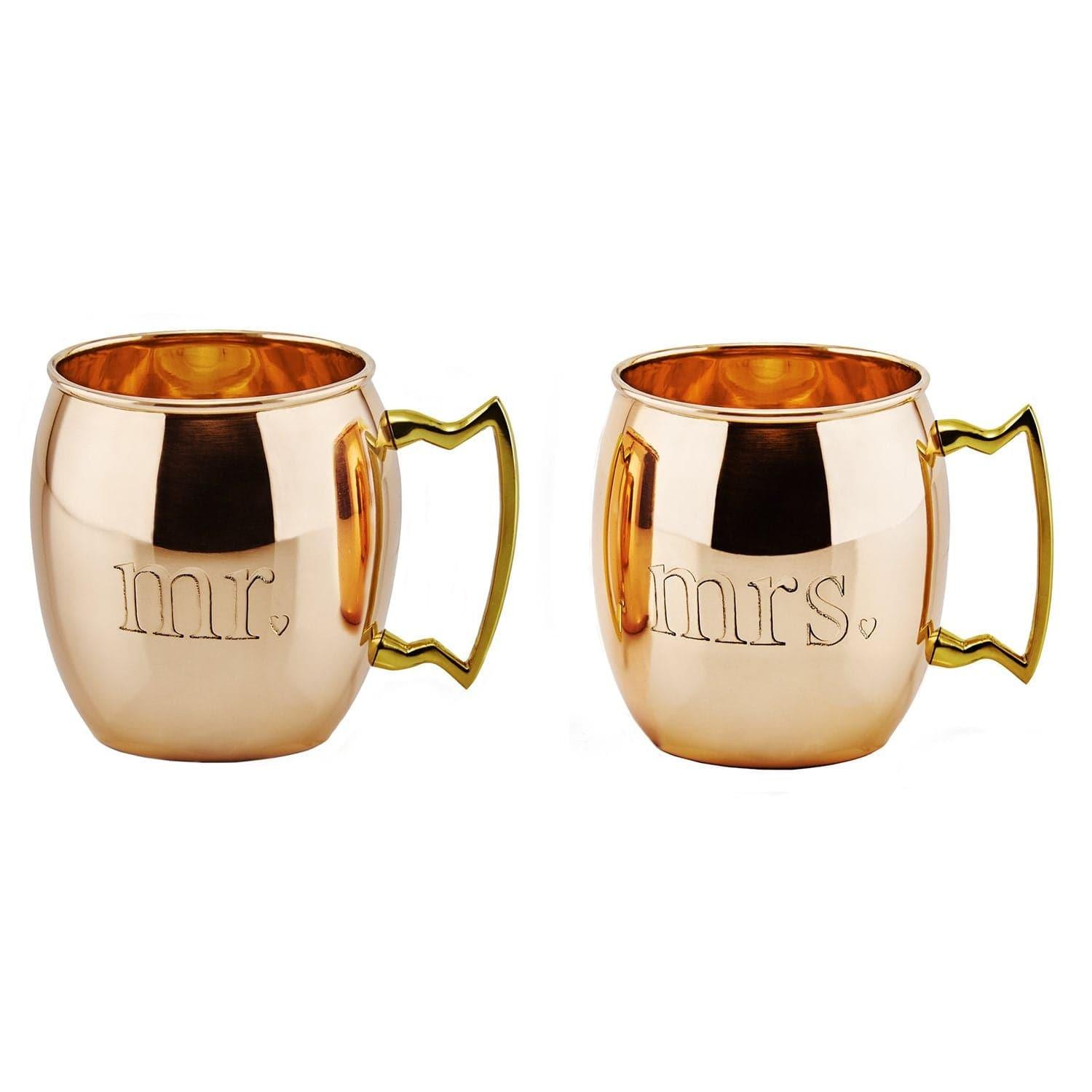 Old Dutch Solid Copper Moscow Mule Mug Set Copper