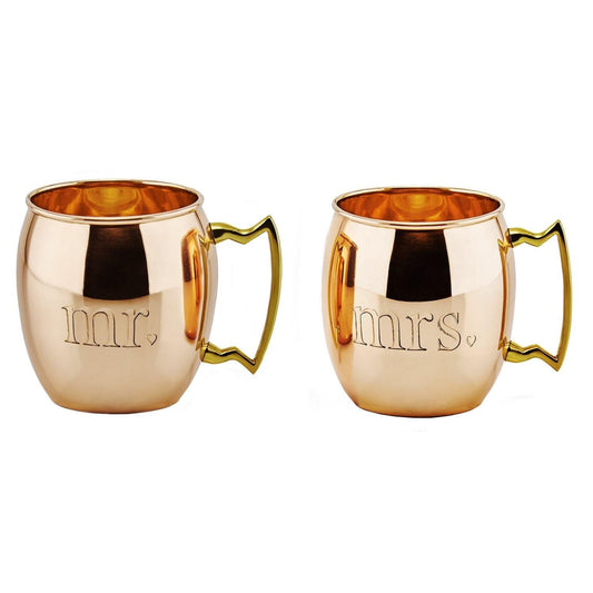 Old Dutch Solid Copper Moscow Mule Mug Set - MAIA HOMES