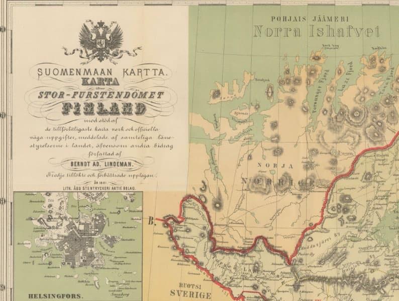 Old Map of Finland| Suomenmaan Kartta