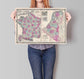 Old Map of France, Belgium and the Netherlands| Amsterdam - MAIA HOMES