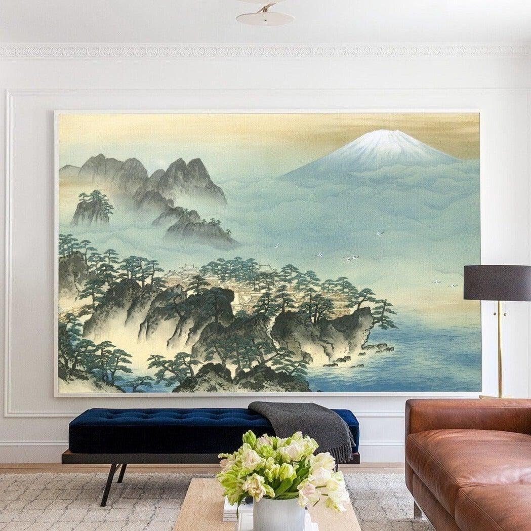 Oriental Japanese Ocean Landscape Wall Mural