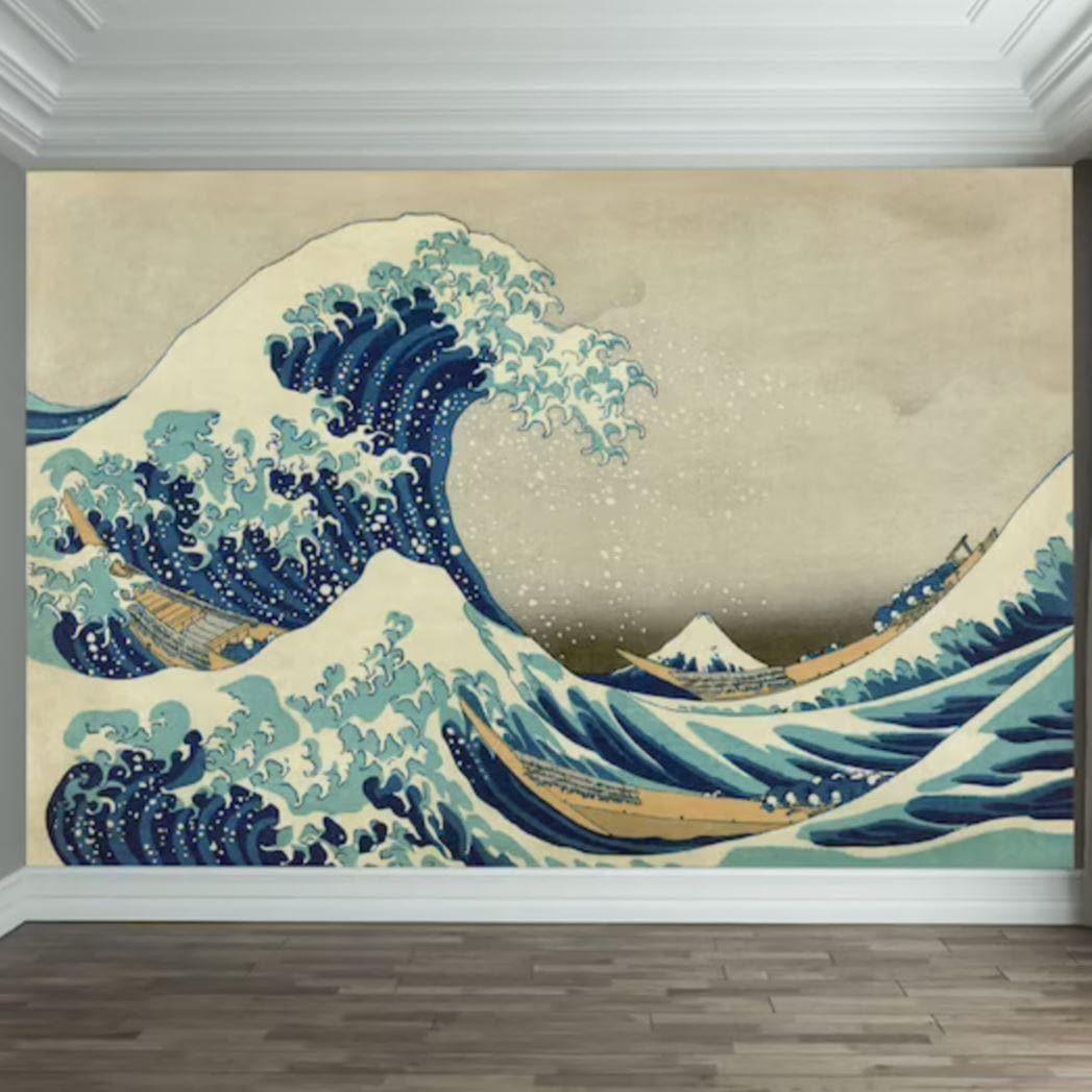 Oriental Kanagawa's Greatest Wave Wall Mural - MAIA HOMES