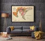 Oslo City Map Wall Print| 1901 Oslo City Plan Map