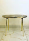 Oval Agate Gemstone Quartz Organic Edge Side Table - MAIA HOMES