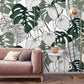 Oversized Tropical Monstera Leaves Wallpaper - MAIA HOMES