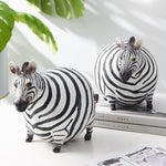 Oversized Zebra Figurines Set of 2