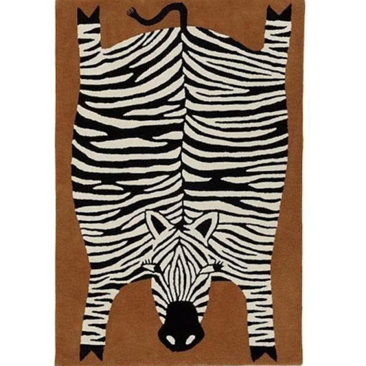 Oversized Zebra Hand Tufted Wool Rug - MAIA HOMES