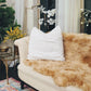 Pack of 4 Faux Fur Euro Throw Pillow Covers 26" x 26" - MAIA HOMES