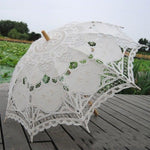 Parasol Elegant Lace Embroidered Umbrella beige