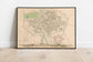 Parma City Map Wall Print| 1836 Parma Map - MAIA HOMES