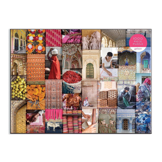 Patterns of India: A Journey Through Colors, Textiles and the Vibrancy of Rajasthan 1000 Piece Jigsaw Puzzle - MAIA HOMES