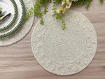 Pearl and Bead Daisy Round Placemat