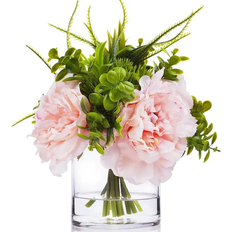 Peony Centerpiece in Vase Pink