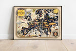 Pictorial Map of Europe| Wall Art Print