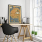 Pictorial Map of North and West Africa Poster Print Wall Art - MAIA HOMES