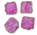 Pink Agate Coasters - Set of 4 OS