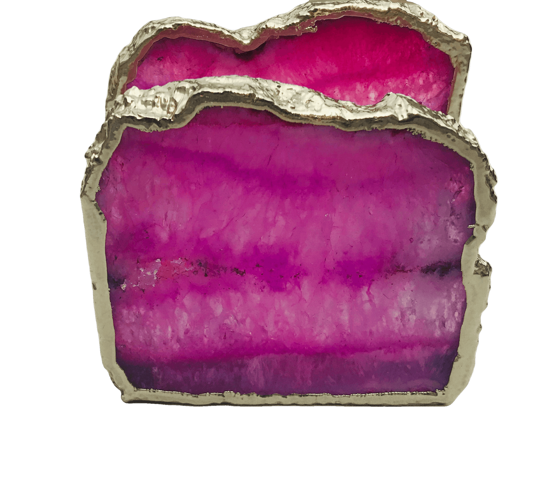 Pink Agate Stone Napkin Holder