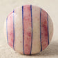 Pink and Blue Stripe Ceramic Cabinet Knobs - Set of 6 - MAIA HOMES