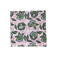 Pink and Green Floral Block Printed Cotton Napkins - MAIA HOMES