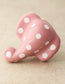 Pink and White Polka Dots Elephant Shape Knob - Set of 6 - MAIA HOMES