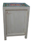 Pink Floral Hand Painted Wooden Cabinet Nightstand - MAIA HOMES
