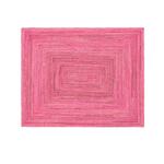 Pink Hand Braided Jute Rug