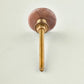 Pink Natural Gemstone Cabinet Knobs - Set of 6 - MAIA HOMES