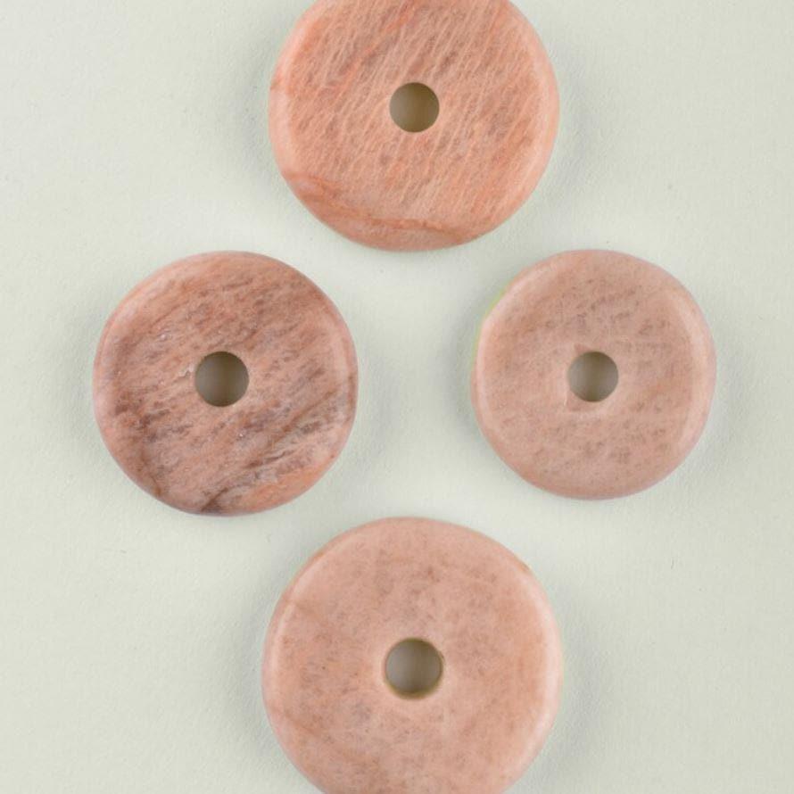 Pink Natural Gemstone Cabinet Knobs - Set of 6 - MAIA HOMES